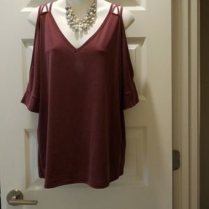 Cold shoulder top